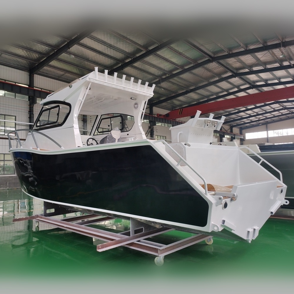 Australia hot sale market 25ft 7.7m aluminum aluminum salt water cabin pilot fishing boats for sale