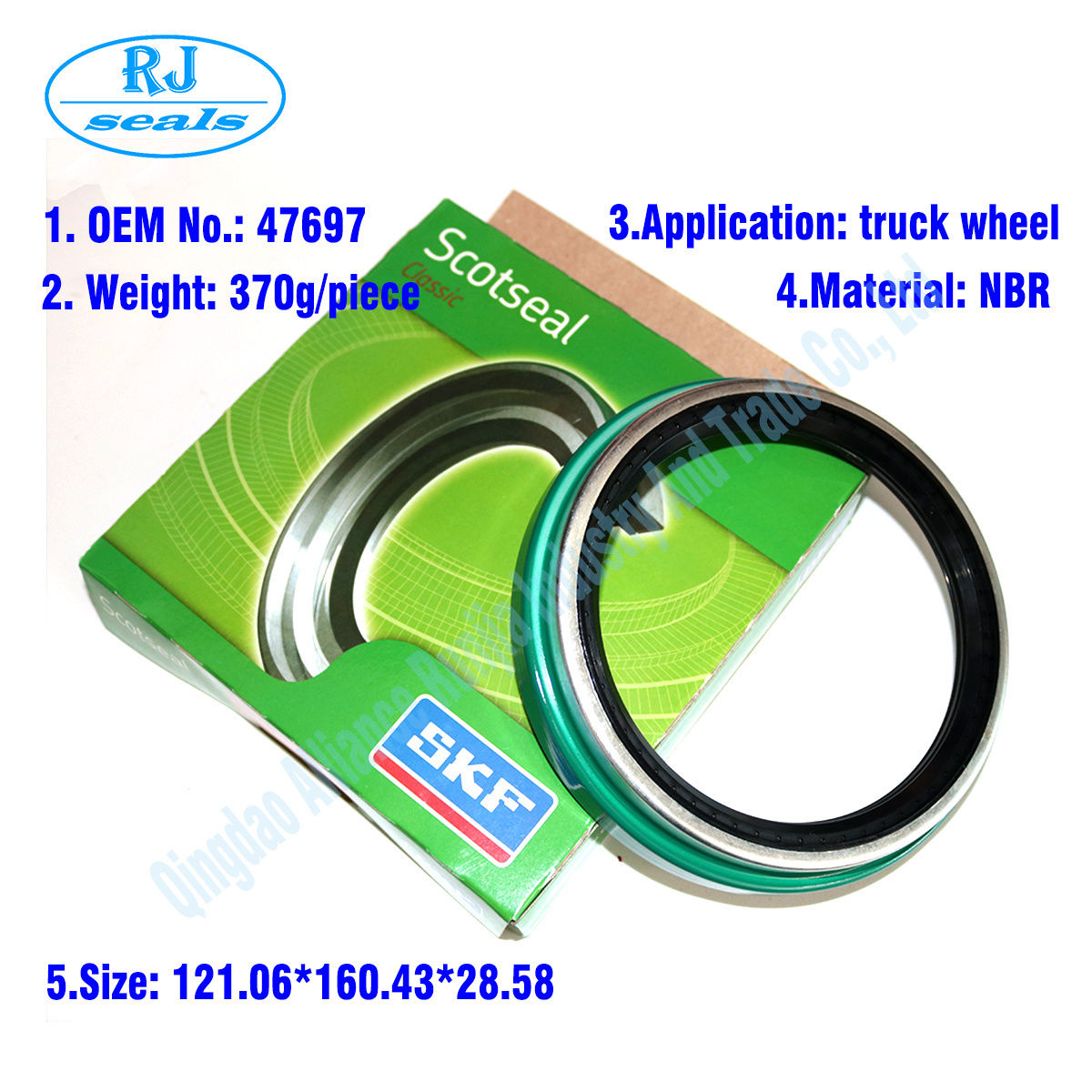 HP seal manufacturers S'KF Type Truck Wheel Hub Oil Seal CR 47697 121*160.3*28.5 OIL SEAL