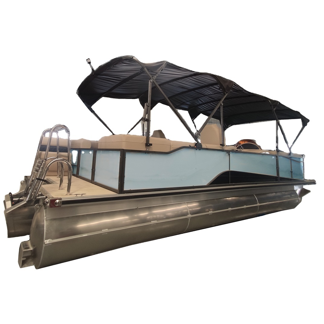 New Luxury Fishing Floating Pontoon Boat Houseboat With Cabin For Sale Near Me