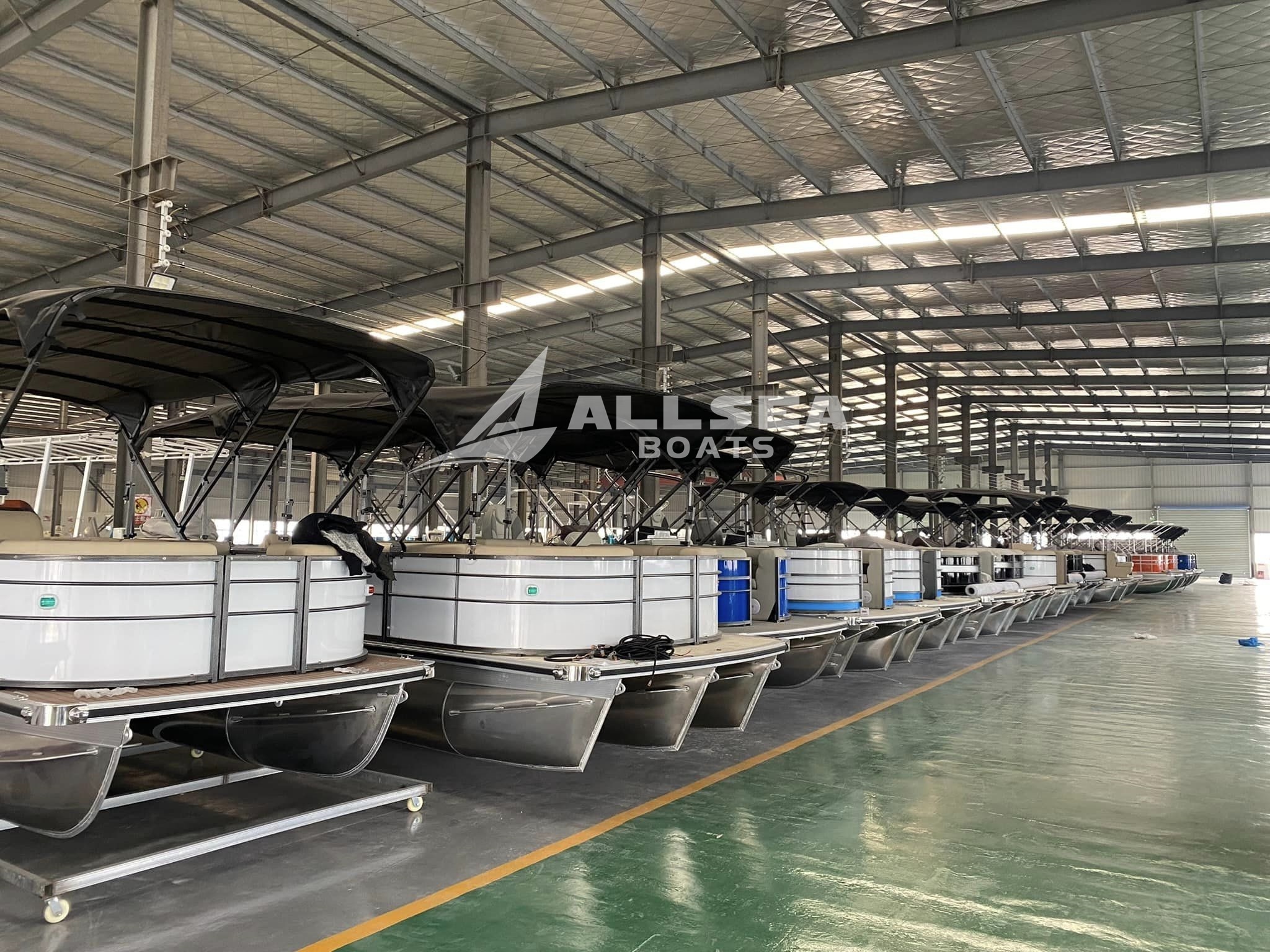 Factory wholesale floating tube catamaran Pleasure Party barge 15-30ft customized aluminum Pontoon Boat for sale