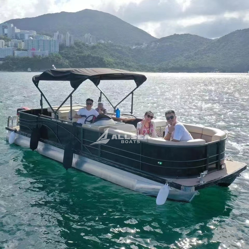 9m Driven Landing Craft Durable Aluminum Sport Yacht Luxury Lifestyle Pontoon Boat For Sale