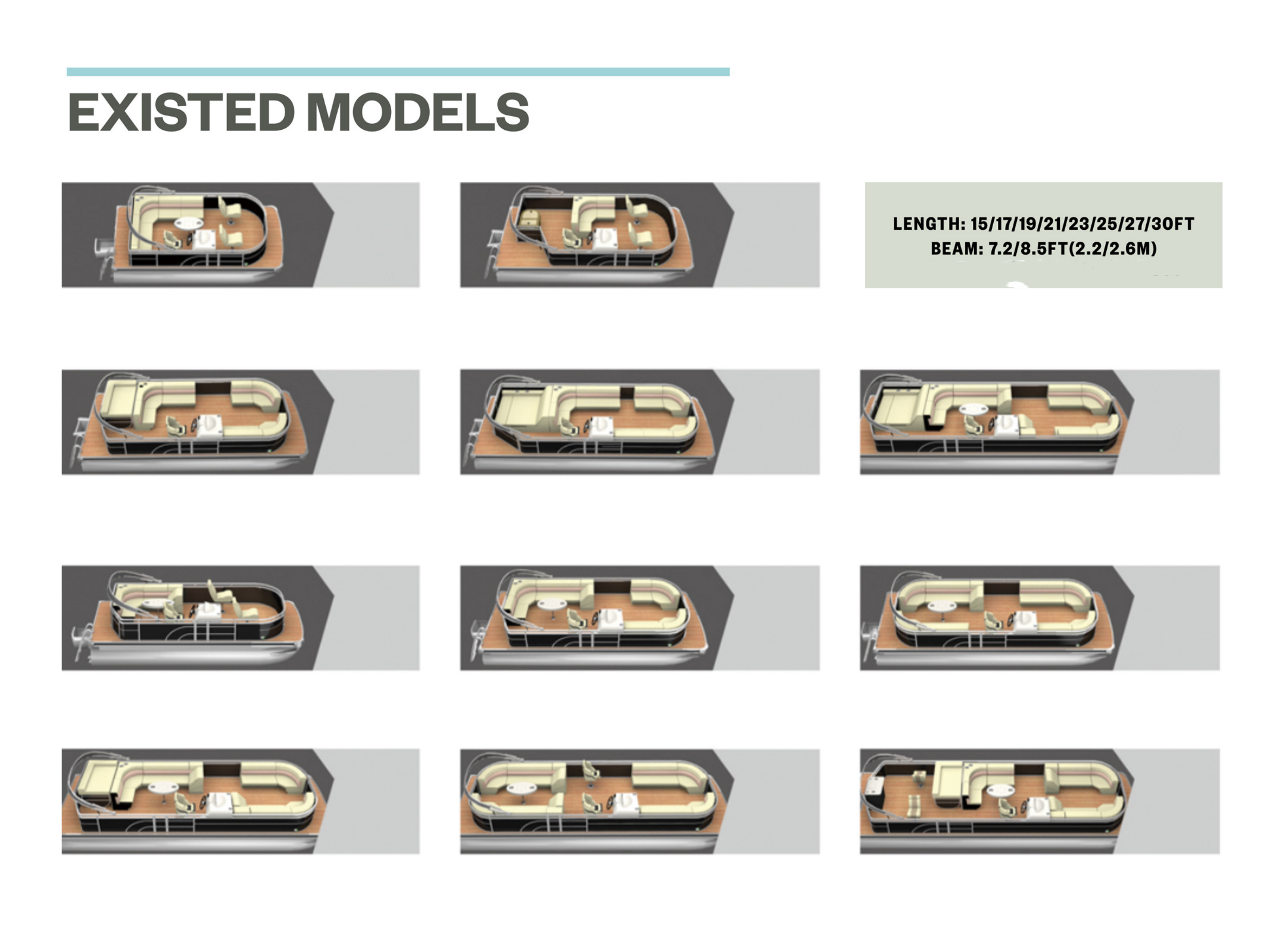 21ft 6.4m Welded Aluminum 10 passengers ship tritoon floating sofa pontoon boat for electric motors