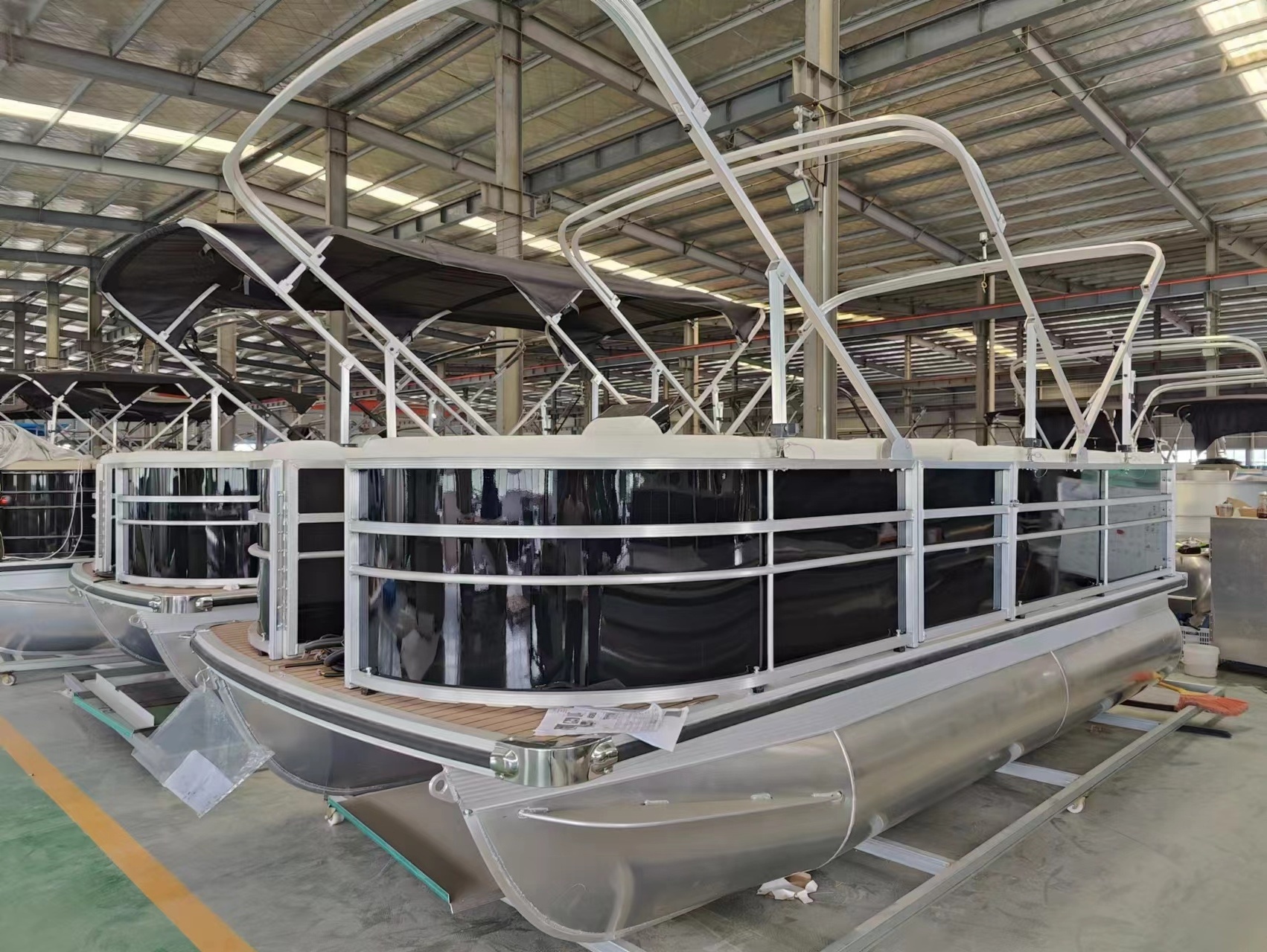 Germany Hottest 15ft-30ft Factory Pontoon Boat Lake&River Family Party Pontoon Boat for Sale