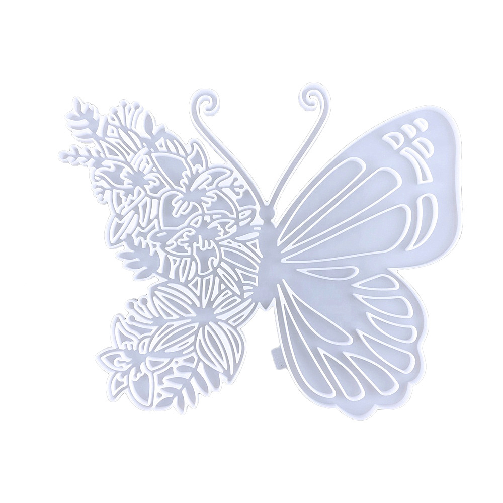 INTODIY Large 3D Butterfly Silicone Mold DIY Resin Casting Decorative Wall Molds for Living Room Corridor Decoration