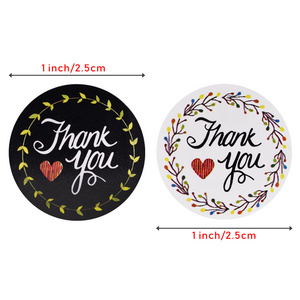 INTODIY Wholesale roll packaging thank you for sealing and pasting envelopes decorative stickers labels