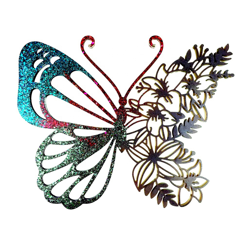 INTODIY Large 3D Butterfly Silicone Mold DIY Resin Casting Decorative Wall Molds for Living Room Corridor Decoration