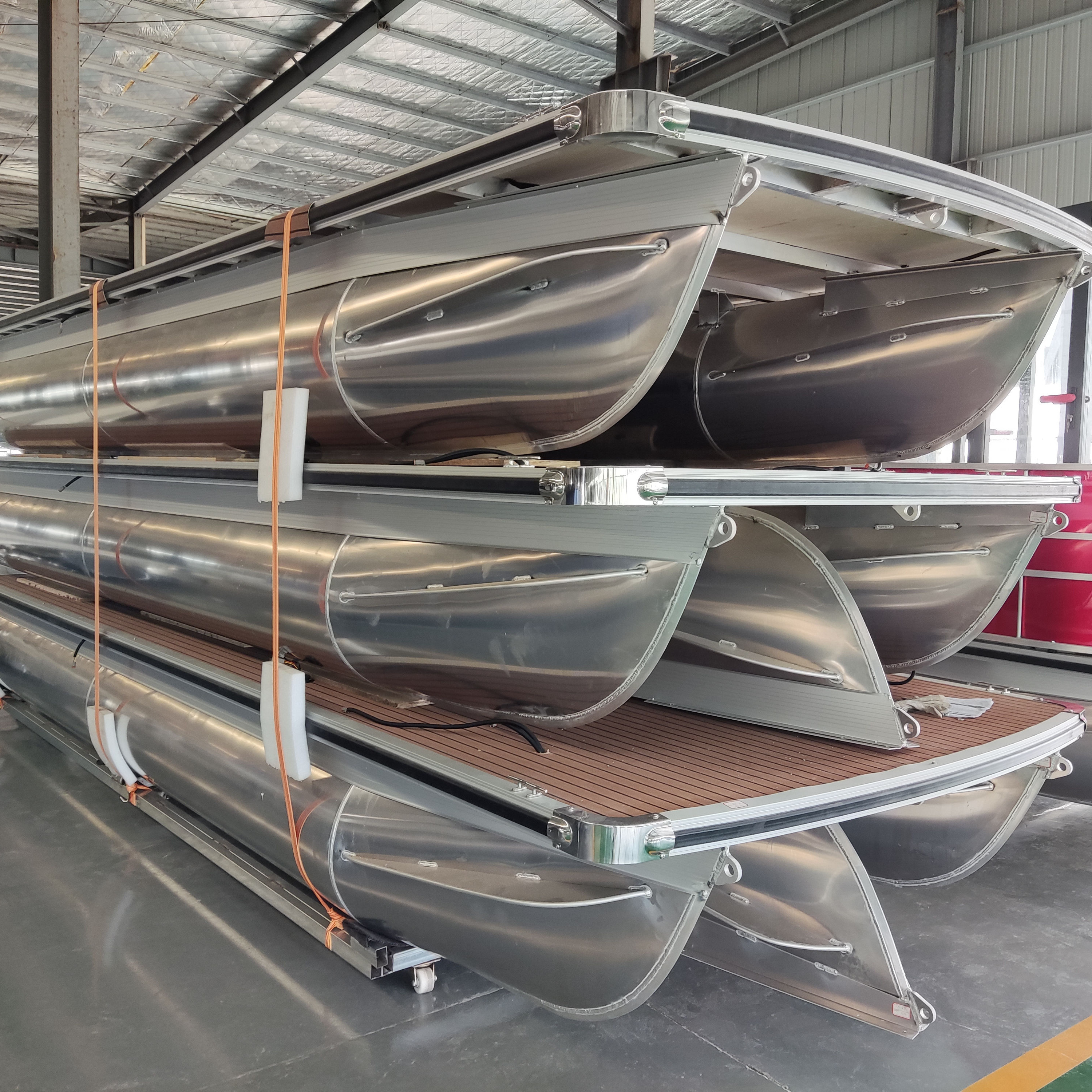 2022 Customized Aluminium Frame Pontoon Tubes For Pontoon Boats