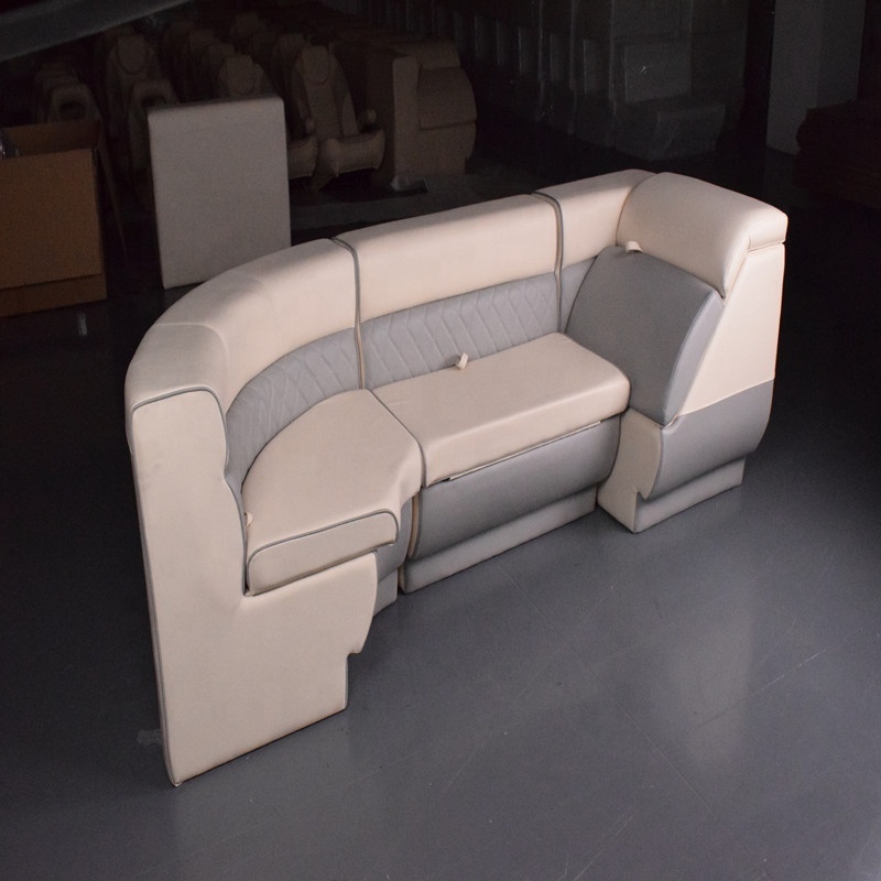 High quality 2021 Qingdao allshine pontoon boat furniture yacht sofa pontoon boat for sale