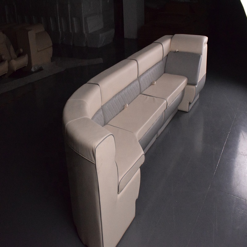 High quality 2021 Qingdao allshine pontoon boat furniture yacht sofa pontoon boat for sale