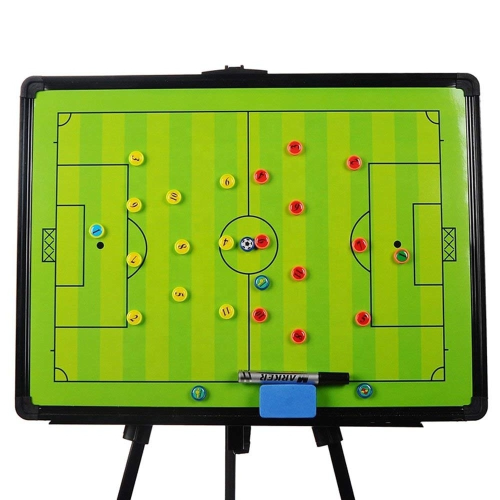 Wholesale Soccer Tactic Coaching Board Strategy Game Plan Whiteboard Dry Erase Marker Board,Large Size with Tripod Stand