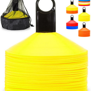 Wholesale Soccer Cones (Set of 50), Agility Soccer Cones with Holder,Durable Neon Colored Plastic Cones for Training