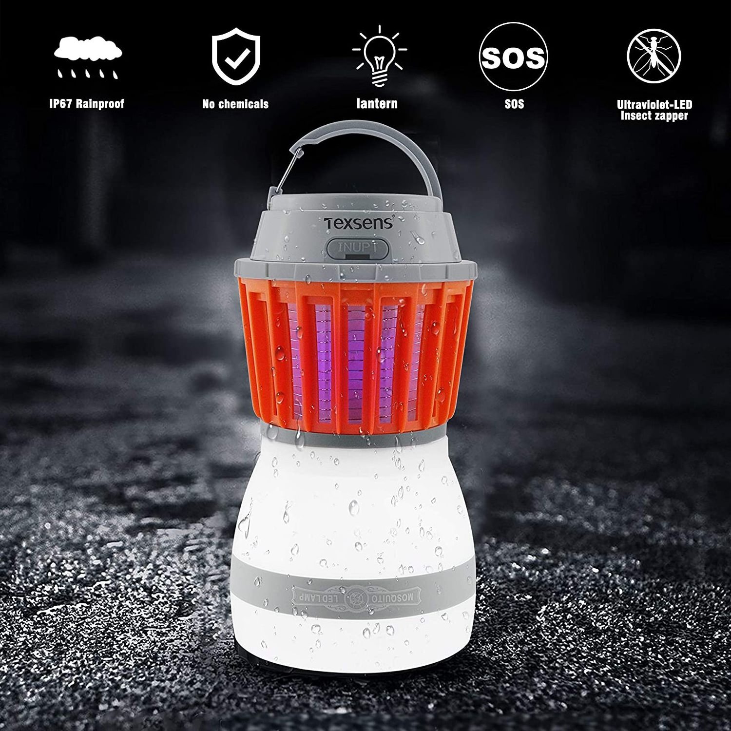 Multifunction Office &Home & Traveling 2 In 1 Night LED Light Bulb Lamp & Mosquito Zapper Repellent| Waterproof,Compact, Lantern