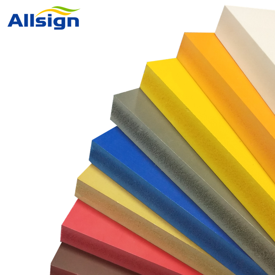 Allsign Factory best price Colored Co-extruded high density pvc foam board rigid polyurethane pvc foam sheet