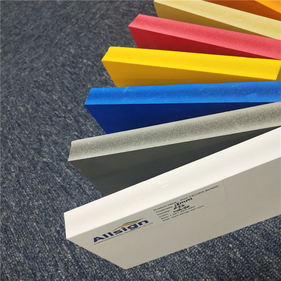 Allsign Factory best price Colored Co-extruded high density pvc foam board rigid polyurethane pvc foam sheet