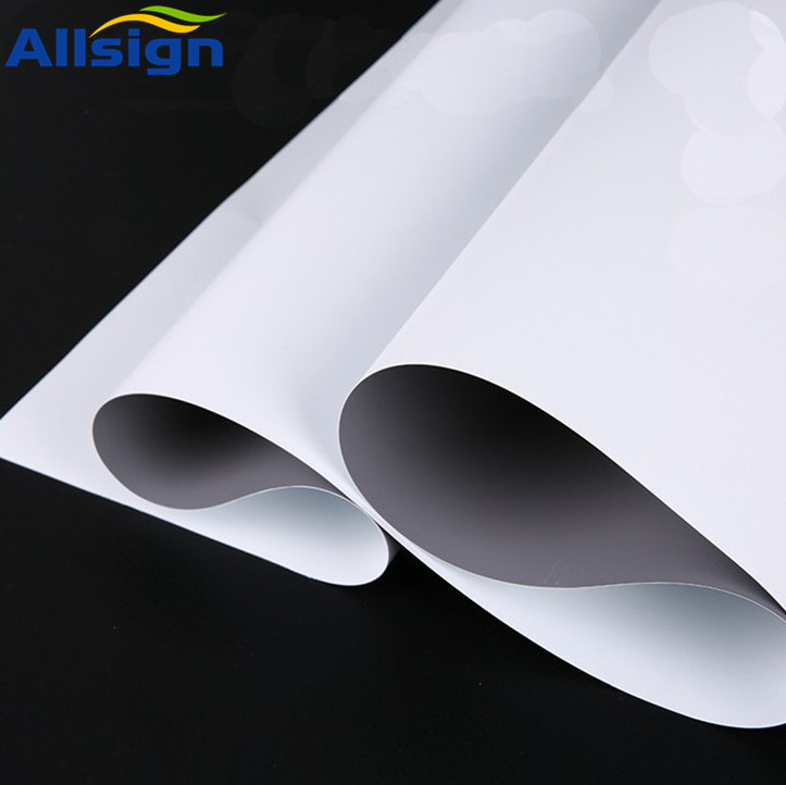 Allsign 2022  Best Quality Scrim Vinyl Roll Material China Manufacturer Advertising 440 Gsm Frontlit PVC Flex Banner