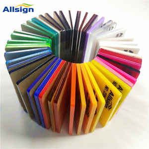 ALLSIGN wholesale 2mm 5mm 3mm uv pmma transparent clear price perspex glass cast color acryl plastic acrylic board acrylic sheet