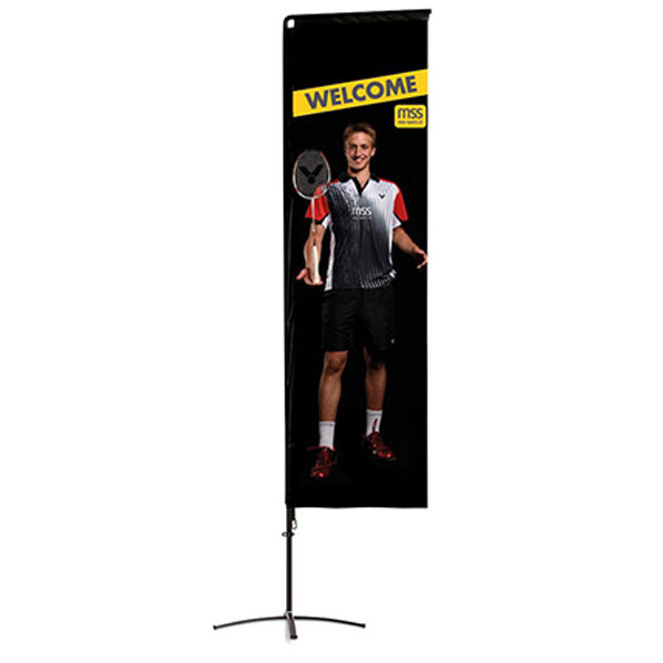 High quality moving luxurious retractable aluminum trade show portable roll up pull up banner stand display