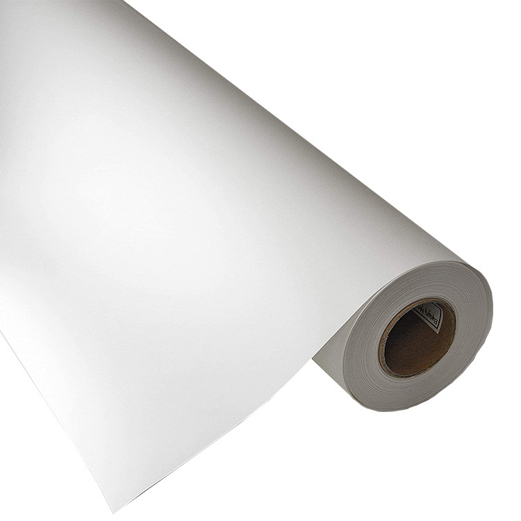 Allsign White high glossy Eco Solvent Printable PVC vinyl roll Self Adhesive Vinyl 100mic White PVC Sticker