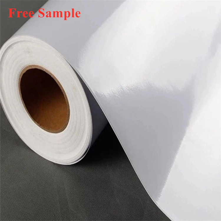 Allsign glossy and matte Self Adhesive Vinyl rolls inkjet media self adhesive vinyl flex printing synthetic paper printable