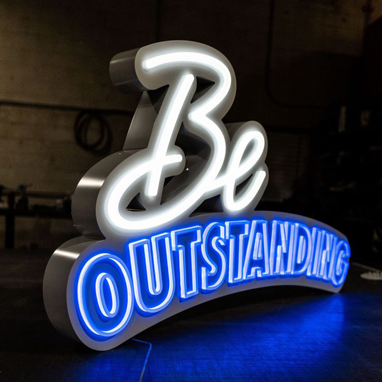 Company Led Acrylic Light Channel Letters Outdoor 3D Acrylic Front Lit Led Shop Sign backlit sign company led wall sign