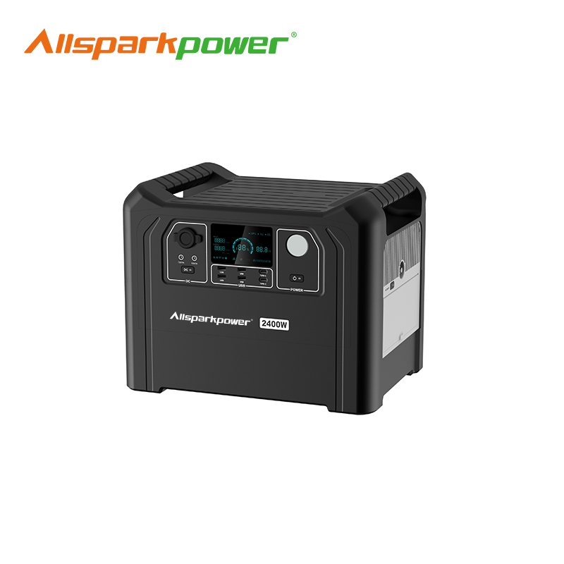 Allsparkpower Pure Sine Wave Portable Power Station/Portable Power Bank 2400W Camping, Emergency and Outage Factory