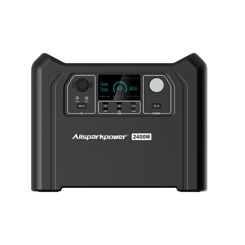 Allsparkpower Pure Sine Wave Portable Power Station/Portable Power Bank 2400W Camping, Emergency and Outage Factory