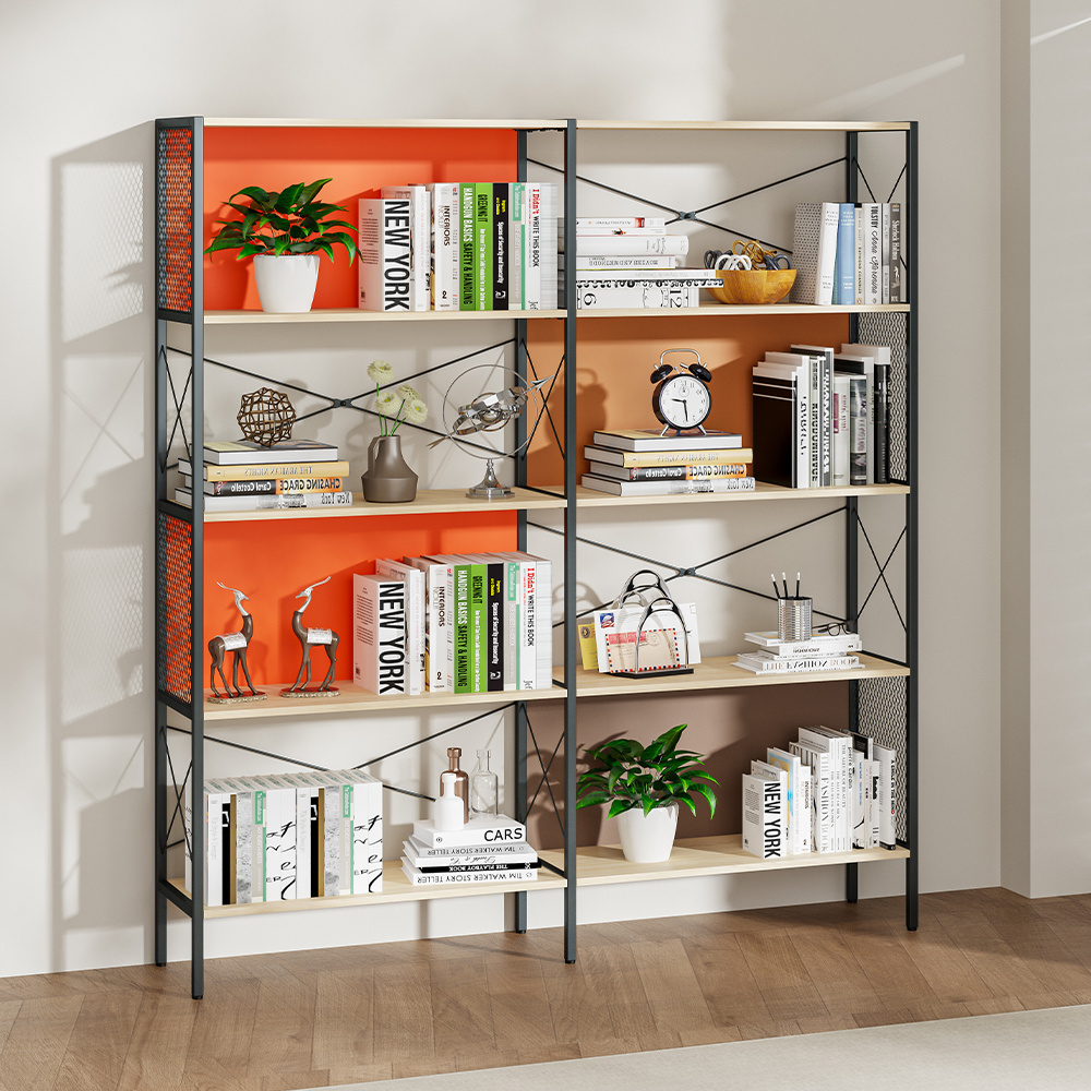 Book Shelves Office Organized Display Rack Bedroom Living Room Organizer Shelving Unit