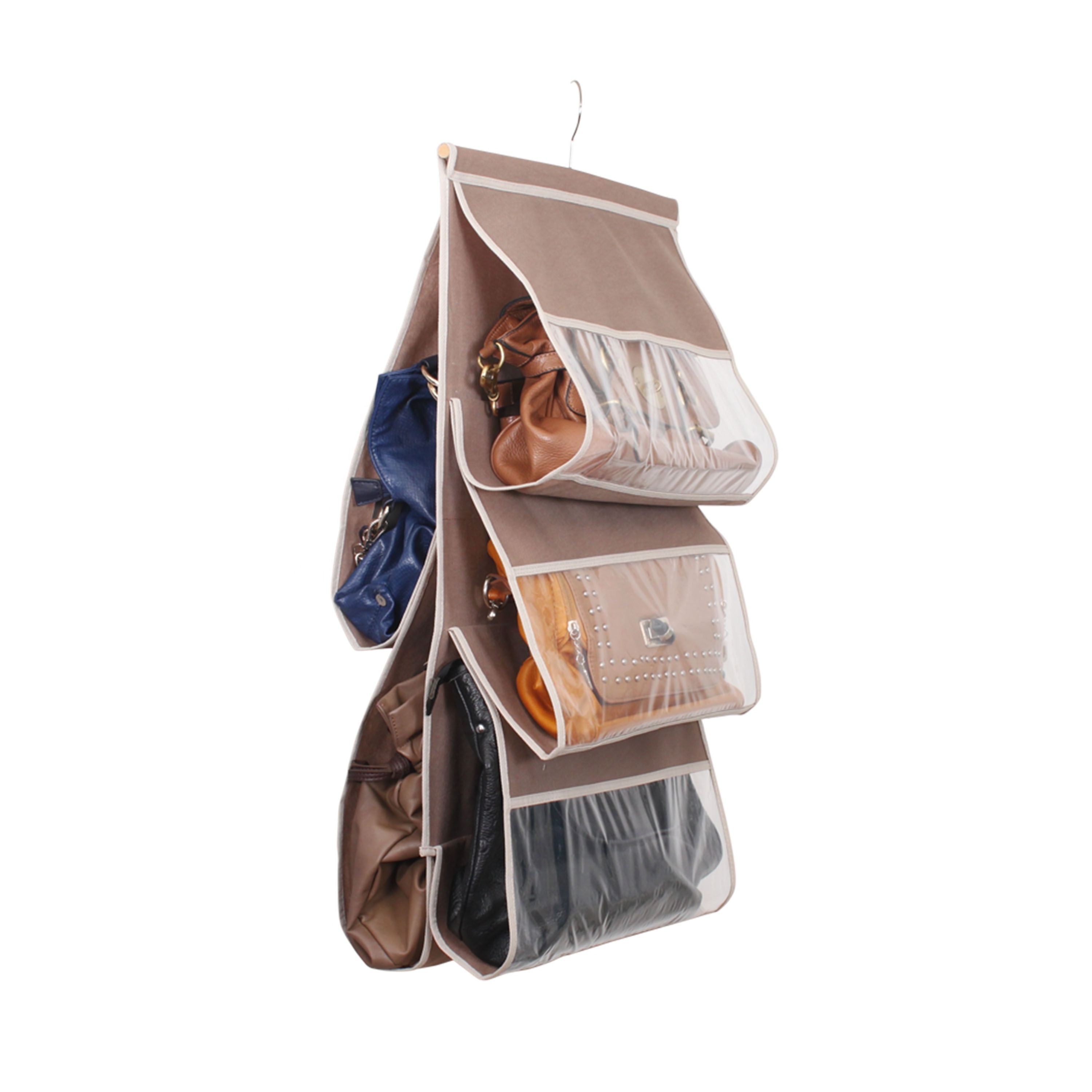 High Quality House Wall Storage Cotton Linen Hanging Storage Bag Behind Doors On Walls Cosmetic Toys Hanging Organizer