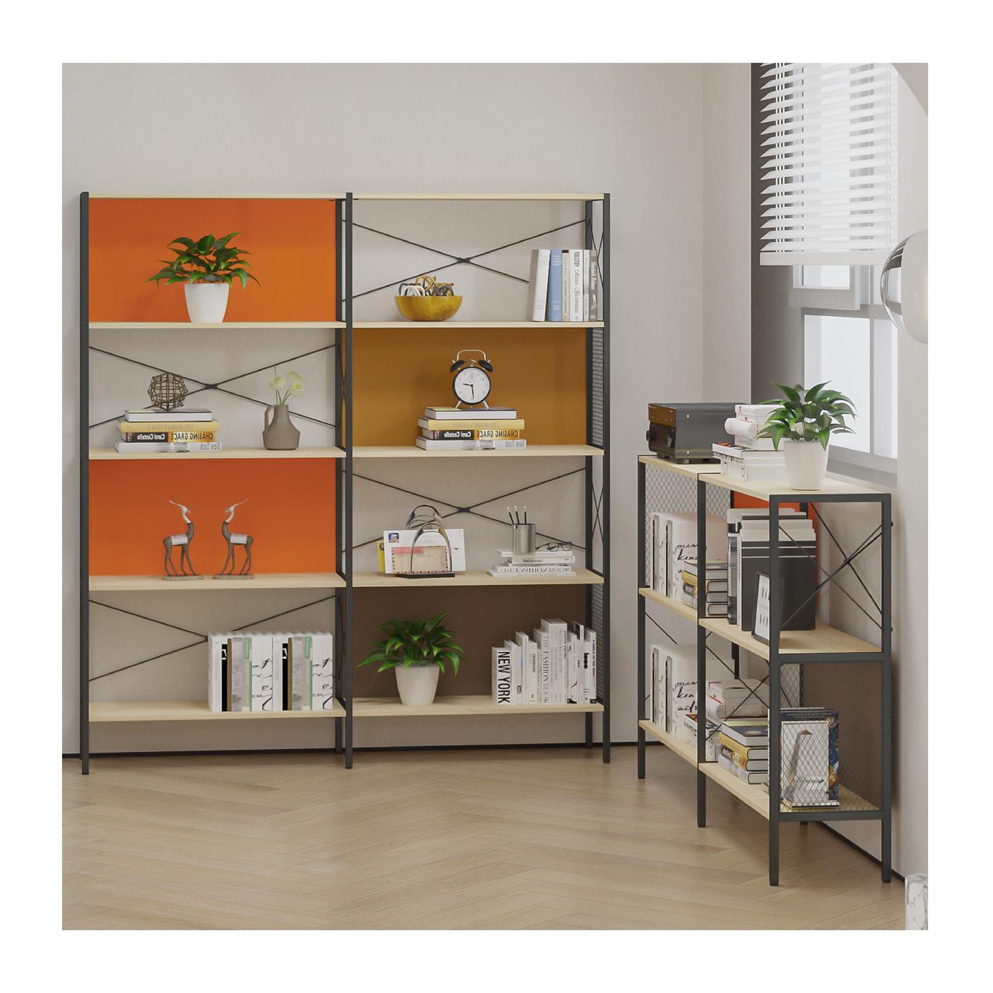 Book Shelves Office Organized Display Rack Bedroom Living Room Organizer Shelving Unit