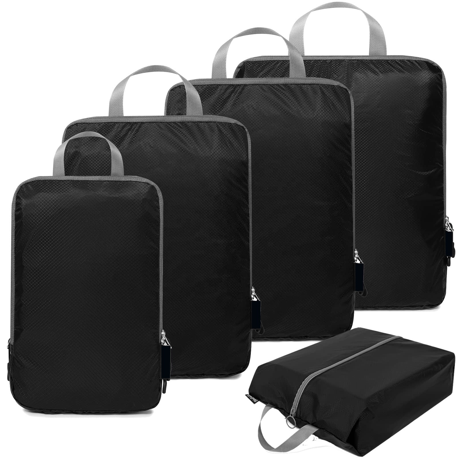 Portable 6Set/5Set/4 Set Compression Packing Cubes Travel Accessories Expandable Packing Organizers