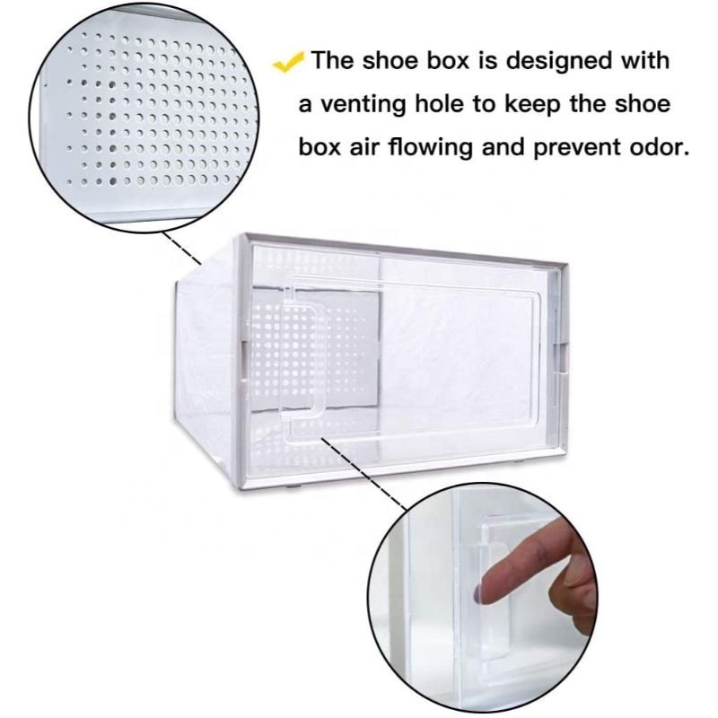 Pack of 18 Stackable Shoe Storage Organizers Foldable and Versatile Shoe Cubes for Sneakers