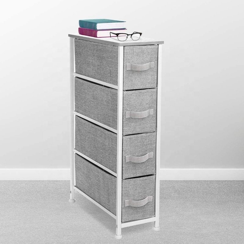 Dresser with 5 Drawers - Furniture Storage Chest Tower Unit for Bedroom, Hallway, Closet, Office Organization - Steel Frame, Woo