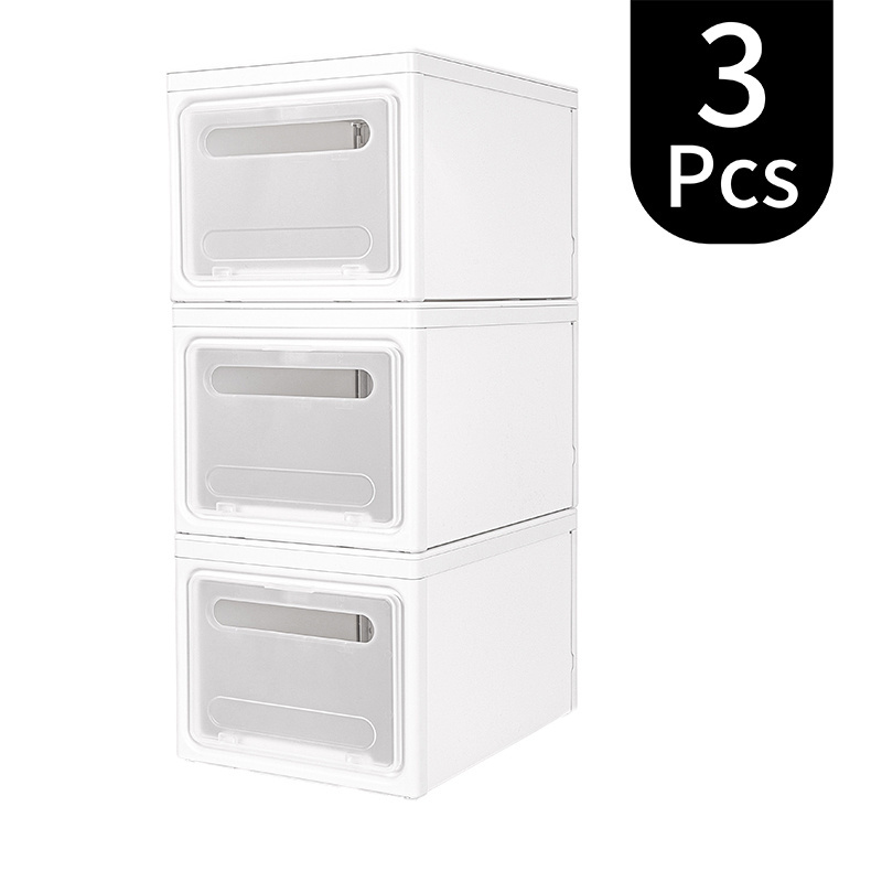 Clothes Storage Box Closet Organizer Home Organization Boxes PP Storage Bins Plastic Storage Box With Lid