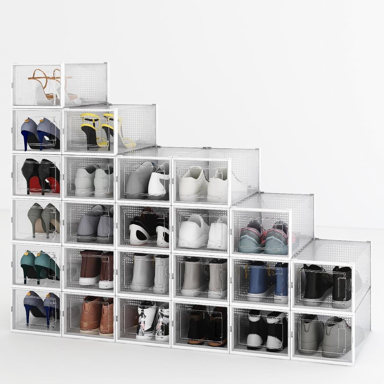 To win warm praise from Customers Transparent Shoe Boxes Sneaker Crates Shoe Storage Shoe Box Transparent