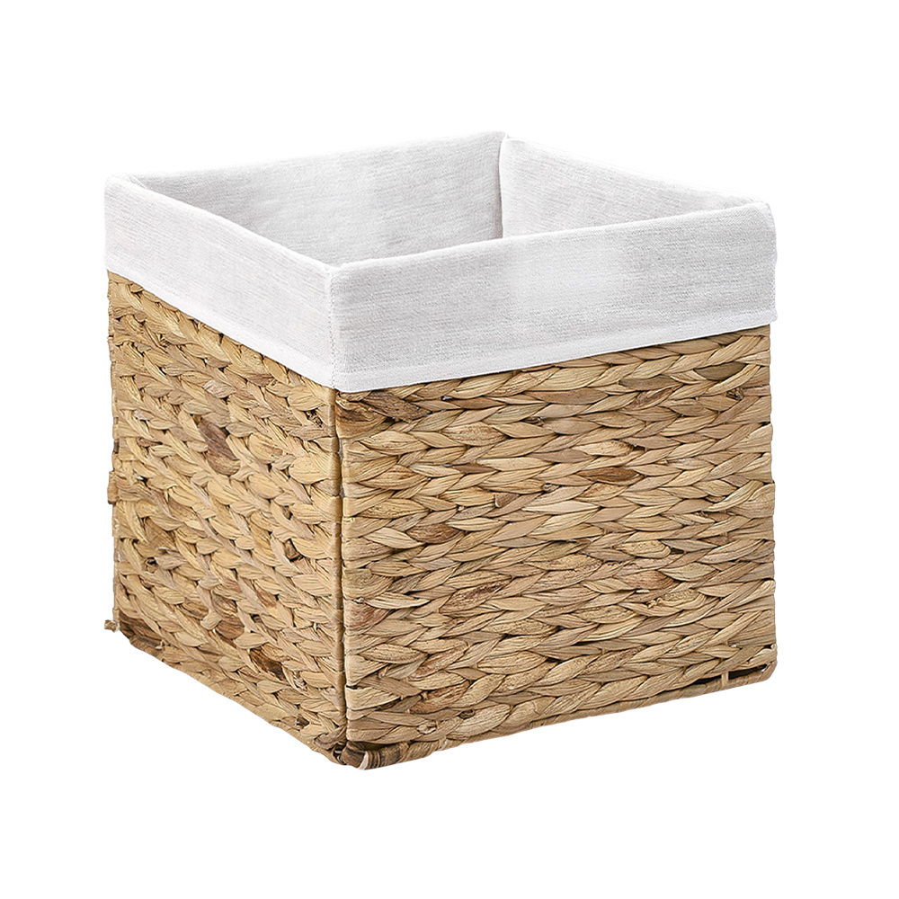 Hand Woven Water Hyacinth Storage Baskets for Organizing 3 Pack wicker Storage Baskets Set for Pantry Shelf Closet