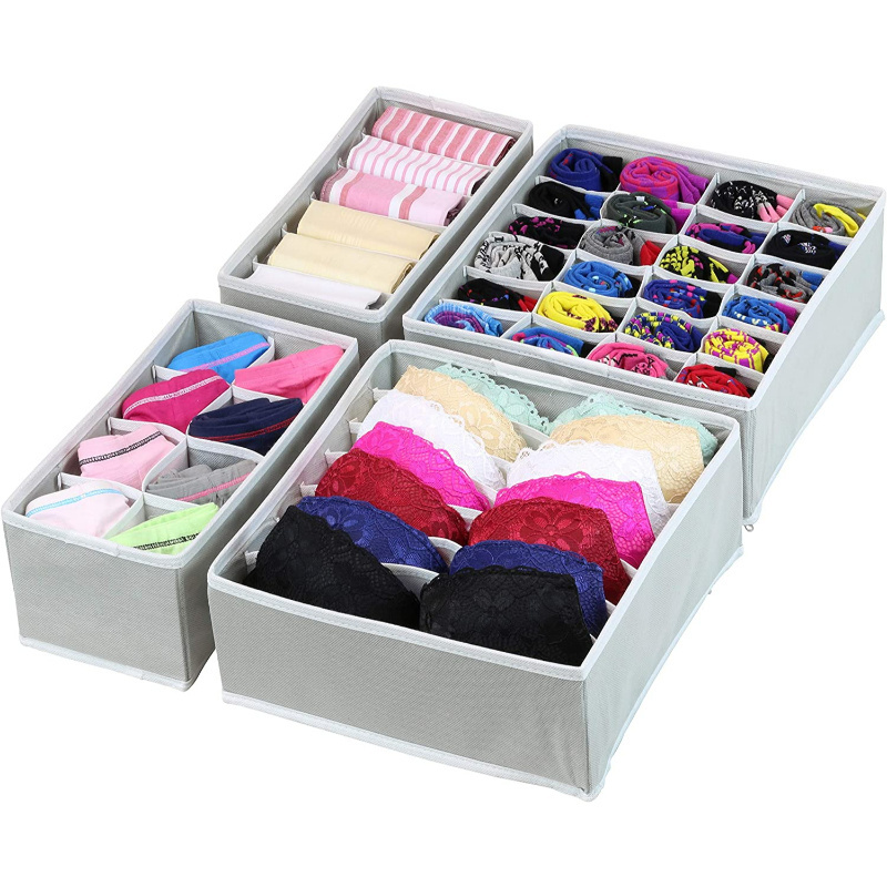 Household items Closet Underwear Organizer Drawer Divider 4 Set