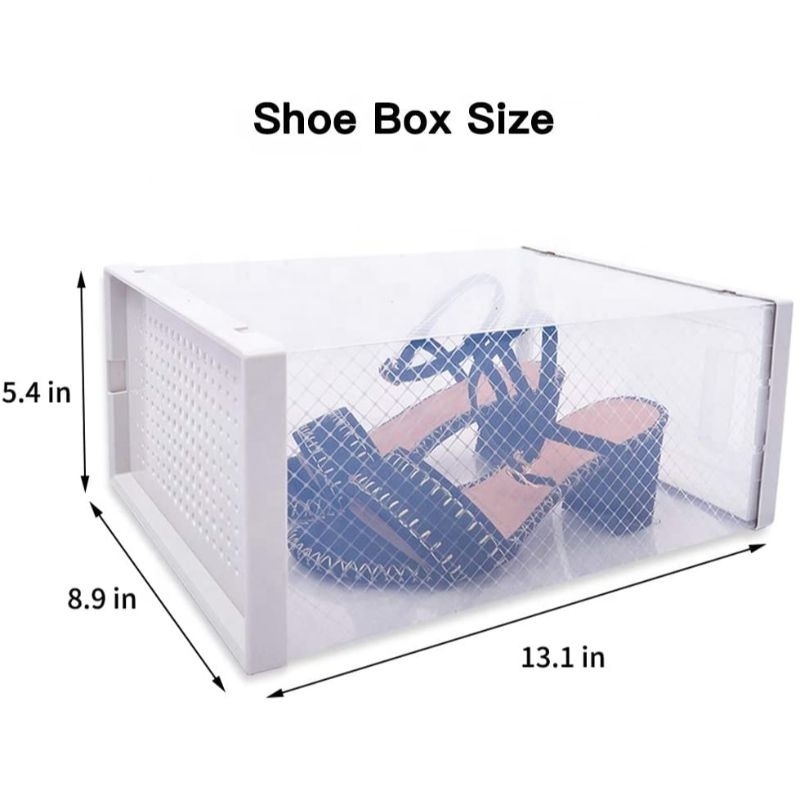 Wholesale Clear Shoe Box Storage Under Bed Closet Shoe Containers Plastic Storage Box