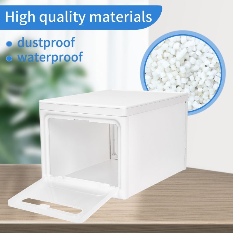 Clothes Storage Box Closet Organizer Home Organization Boxes PP Storage Bins Plastic Storage Box With Lid