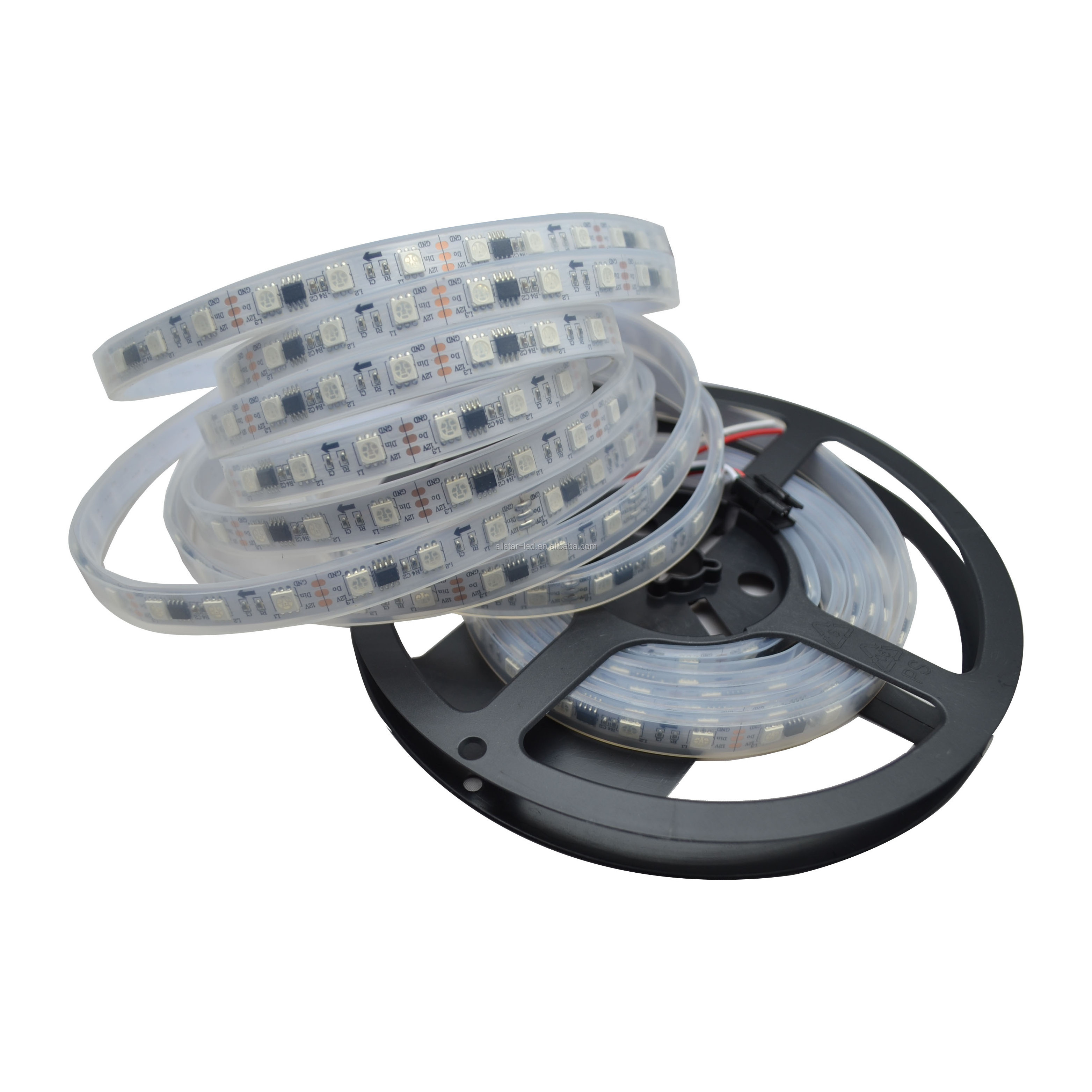 Black PCB 5M Non-waterproof WS2811 IC 5050RGB 300LED Dream Color 60LED/M DC12V Digital RGB LED Strip Light