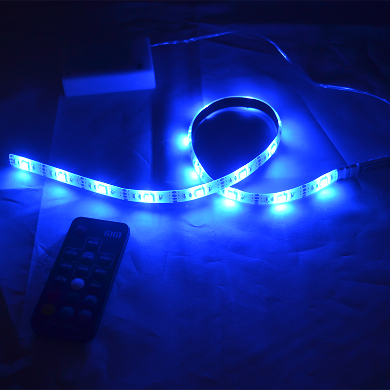 Battery Led Strip IP65 Light Waterproof 2m/1m/0.5m 5050 SMD RGB/Warm/Cool LED Flexible Strip Tape String Lamp with Battery Box