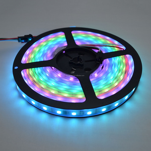 Black PCB 5M Non-waterproof WS2811 IC 5050RGB 300LED Dream Color 60LED/M DC12V Digital RGB LED Strip Light