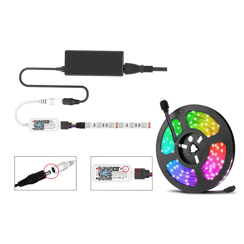 Magic Home DC5V 12V 24V Wireless WiFi wireless ,RGB/RGBW IR RF LED Controller For 5050 LED Strip light