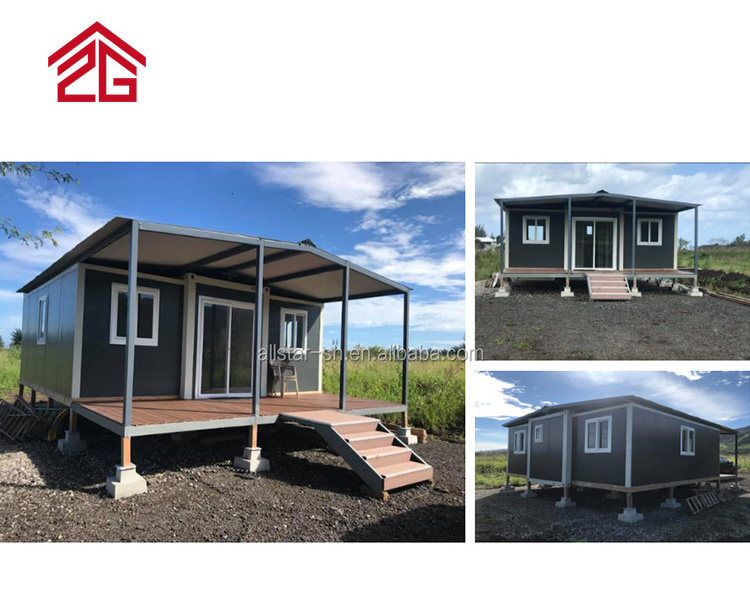 Extended Foldable Prefab Container Homes/40ft Folding Living Container/expandable Cabin Foldable Container House Allstar Modern