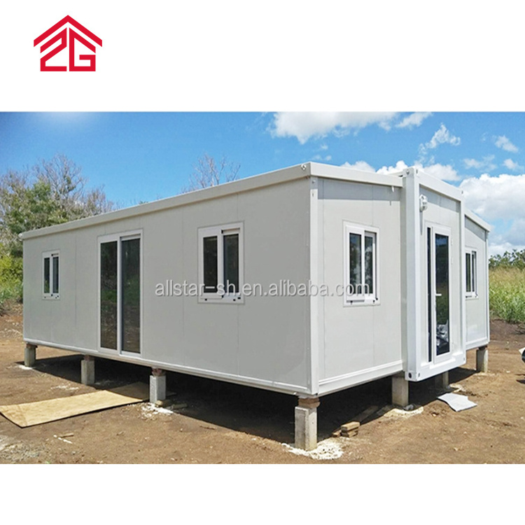 Extended Foldable Prefab Container Homes/40ft Folding Living Container/expandable Cabin Foldable Container House Allstar Modern