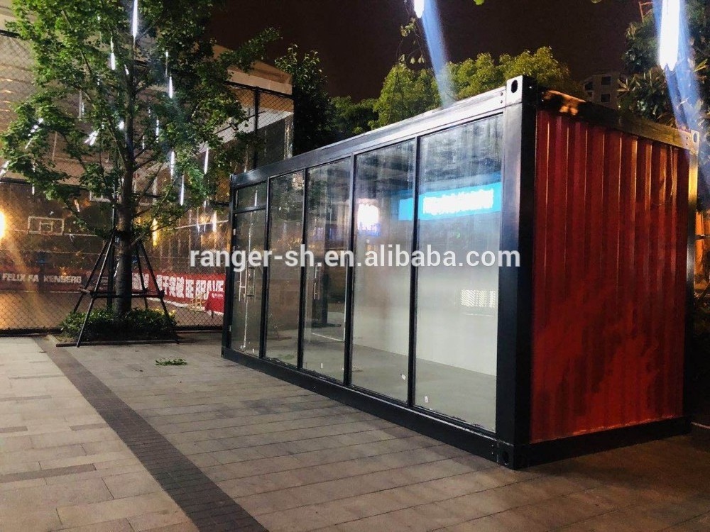 Supplier House Container Office Cost-saving Temporary Use 20ft Containers Gold Used for Glass China Allstar Foldable Shop Modern