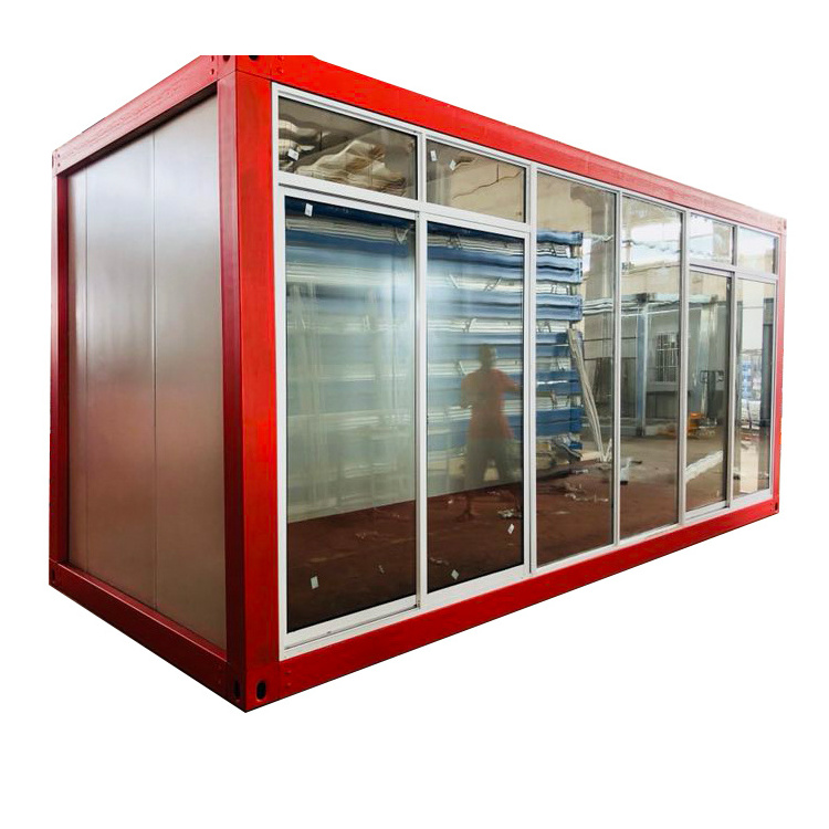 Prefab Modular Mobile Flat Pack Coffee Shop Container Low Cost Glass Allstar Coffe Shop Pop up Shop Modern Office Building