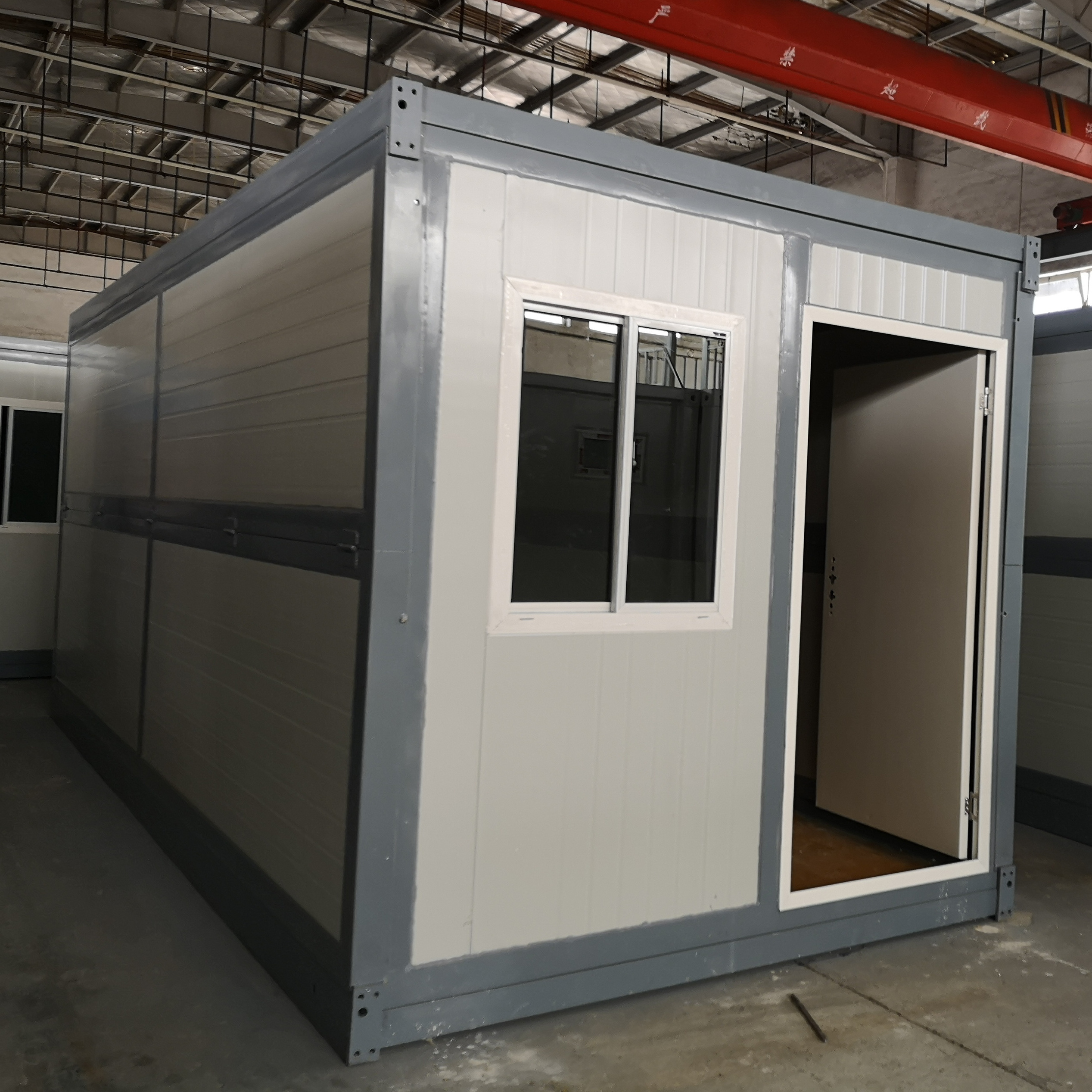 20ft Steel Frame Sandwich Panel Cheap Prefab Modular Houses Maisan Storage Foldable Container For Sale