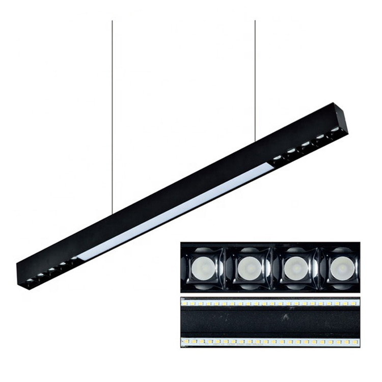 Surface Mounted LED Linear Spot Light Living Room Exhibition Grille Spotlight Benchtop Low Profile Aluminium Linear Light