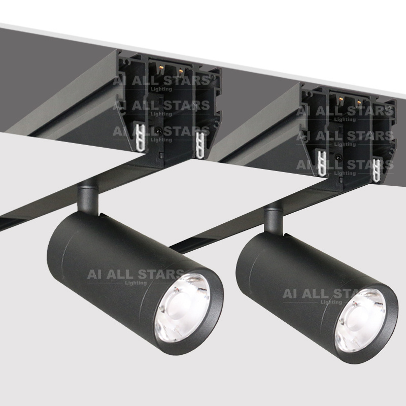 Stretch Ceiling Lighting Aluminum Profile DC220V Perfect Flexible Magnetic Track Lighting System For Russia Stretch Ceiling