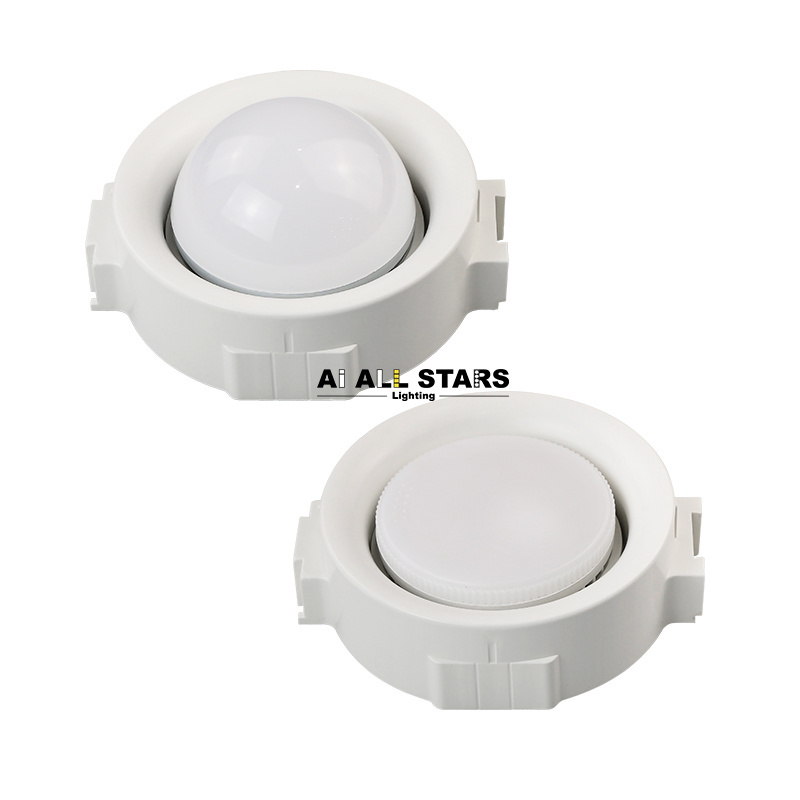 Led Spot Light Housing Gx53 Lamp Holder Wall Ceiling Lights Down Light Stretch Tension Fabric Ceiling Gx53 Downlight